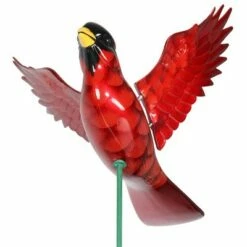 Best deal 😍 2pk 11" Plastic and Metal Windy Wings Cardinal Stakes - Exhart 😍 -Garden Decor Shop unnamed file 3337