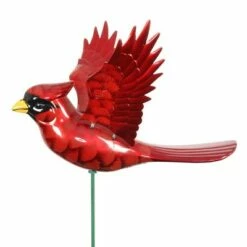 Best deal 😍 2pk 11" Plastic and Metal Windy Wings Cardinal Stakes - Exhart 😍 -Garden Decor Shop unnamed file 3339