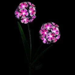 Promo 🧨 29.13" Metal Double Hydrangea Solar Stake Pink - Exhart 😀 -Garden Decor Shop unnamed file 3342