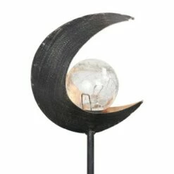 Cheap 🔥 15.55" Solar Lunar Torch Stake Black - Exhart 🔥 -Garden Decor Shop unnamed file 3361