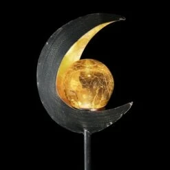 Cheap 🔥 15.55" Solar Lunar Torch Stake Black - Exhart 🔥 -Garden Decor Shop unnamed file 3362