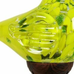 Promo ⌛ 31" Solar Resin/Glass Bird Finial Garden Stake Yellow - Exhart ⭐ -Garden Decor Shop unnamed file 3394