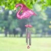 Brand new ✔️ 33.85" Flamingo Fluttering Wings Wind Chime Pink - Exhart 💯 -Garden Decor Shop unnamed file 3403