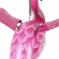 Brand new ✔️ 33.85" Flamingo Fluttering Wings Wind Chime Pink - Exhart 💯 -Garden Decor Shop unnamed file 3404