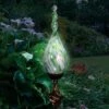 Hot Sale ⌛ 36" Pearlized Glass Solar Flame Stake Green - Exhart 🌟 -Garden Decor Shop unnamed file 3414