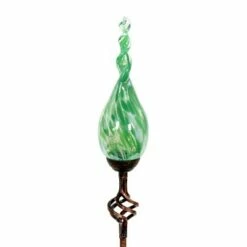 Hot Sale β 36" Pearlized Glass Solar Flame Stake Green - Exhart π 17 Hot Sale β 36" Pearlized Glass Solar Flame Stake Green - Exhart π -Garden Decor Shop unnamed file 3418