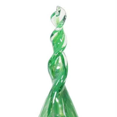 Hot Sale β 36" Pearlized Glass Solar Flame Stake Green - Exhart π 9 Hot Sale β 36" Pearlized Glass Solar Flame Stake Green - Exhart π - Image 7