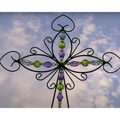 Flash Sale π 41" Metal Jeweled Cross Inverted Heart Yard Stake - Ultimate Innovations π₯ 3 Flash Sale π 41" Metal Jeweled Cross Inverted Heart Yard Stake - Ultimate Innovations π₯
