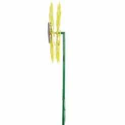 Buy 🎉 47.5" Metal Kinetic Sunflower Garden Stake Green/Brown/Yellow - Exhart ✔️ -Garden Decor Shop unnamed file 3444
