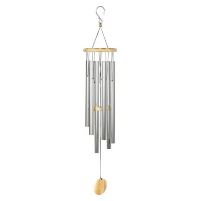 Buy βοΈ Large Metal and Wood Wind Chime Silver - Exhart 𧨠6 Buy βοΈ Large Metal and Wood Wind Chime Silver - Exhart 𧨠- Image 4