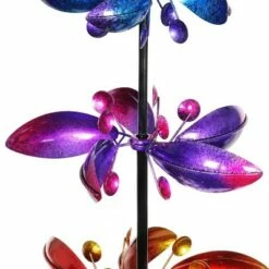 Budget 🤩 76" Kinetic Garden Stake With 4 Metal Floral Spinner - Exhart 🔥 -Garden Decor Shop unnamed file 3473
