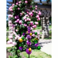 Budget 🛒 48" Metal Triple Wind Spinner Stake Purple - Exhart 🎉 -Garden Decor Shop unnamed file 3498