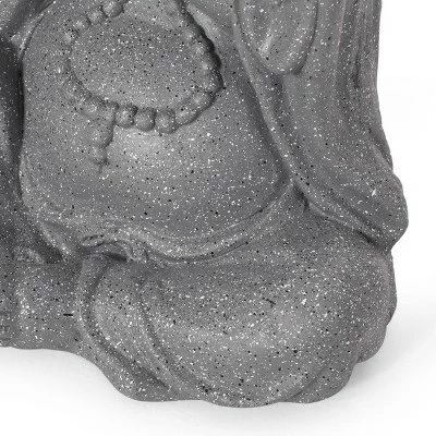 Best Sale π Harrod Outdoor Speak No Evil Monk Garden Statue - Stone Gray - Christopher Knight Home π 8 Best Sale π Harrod Outdoor Speak No Evil Monk Garden Statue - Stone Gray - Christopher Knight Home π - Image 6