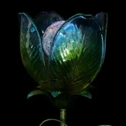 Deals 👏 71" Resin Solar Flower Garden Stake Blue - Exhart ✔️ -Garden Decor Shop unnamed file 3513