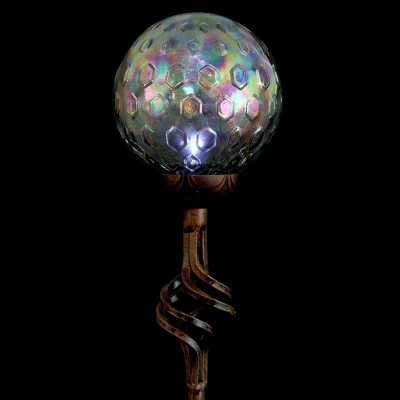 Brand new π€© 31" Solar Resin/Pearlized Glass Honeycomb Finial Garden Stake Bronze - Exhart π 10 Brand new π€© 31" Solar Resin/Pearlized Glass Honeycomb Finial Garden Stake Bronze - Exhart π - Image 8