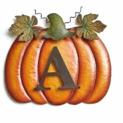 Discount 💯 The Lakeside Collection Lakeside Monogram Pumpkin Lawn Stakes – 💀 Halloween, 👪 Thanksgiving and Fall Outdoor Decor 👍