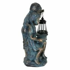 New 🔥 Solar Faux Bronze Garden Statue Brown - Exhart 🥰 -Garden Decor Shop unnamed file 3547