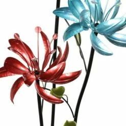 Brand new 🌟 53" 3 Tropical Flower Pastel Metallic Kinetic Resin Garden Stake - Exhart 💯 -Garden Decor Shop unnamed file 3552