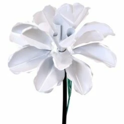 Flash Sale ✔️ 39" Metal Rose Spinning Garden Stake White - Exhart 🔔 -Garden Decor Shop unnamed file 3573