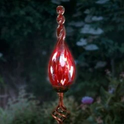 Discount 🔔 Exhart 36" Glass Solar Flame Stake Red 😍 -Garden Decor Shop unnamed file 3608