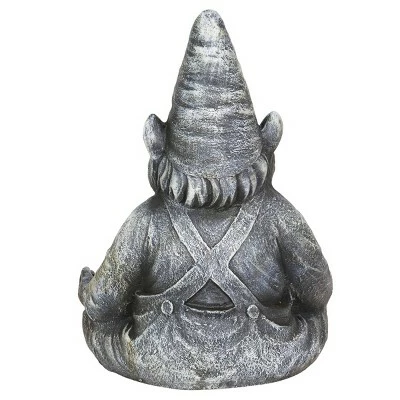 Budget π Large Resin Gnamaste Gnome Statue Gray - Exhart π 9 Budget π Large Resin Gnamaste Gnome Statue Gray - Exhart π - Image 7