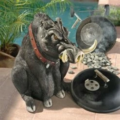 Best Sale 😀 Design Toscano Bad Intentions Giant Warthog Garden Statue - Multicolored 🤩