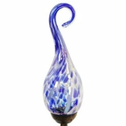 Discount ⌛ 36" Metal Solar Pearlized Glass Flame Stake Blue - Exhart ⌛ -Garden Decor Shop unnamed file 3666