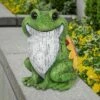 Flash Sale 🛒 10.24" Resin Garden Frog Statue Green - Exhart 😍 -Garden Decor Shop unnamed file 3682
