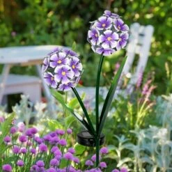 New ❤️ 29.13" Metal Solar Double Hydrangea Stake Purple - Exhart ✨ -Garden Decor Shop unnamed file 3691