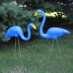 Hot Sale 😉 Northlight 2ct Tropical Flamingo Outdoor Garden Lawn Stakes 30" - Blue ⭐