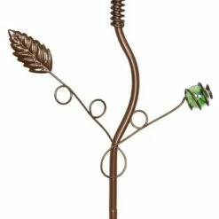 Deals ✨ 36.22" Metal and Glass Garden Stake Blue - Exhart 🔥 -Garden Decor Shop unnamed file 3707