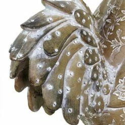 Outlet 👍 9.84" Resin Rooster Garden Statue White/Gold/Red - Exhart 👏 -Garden Decor Shop unnamed file 3712