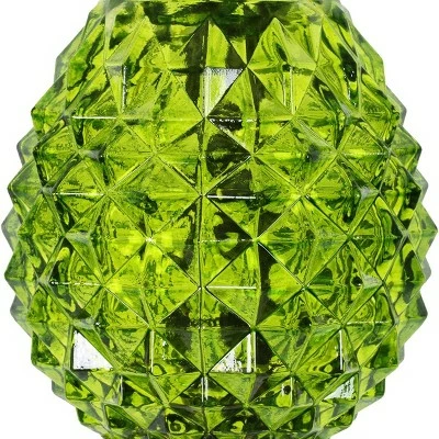 Budget π₯° 29" Glass and Metal Solar Pineapple Garden Stake Green - Exhart π 5 Budget π₯° 29" Glass and Metal Solar Pineapple Garden Stake Green - Exhart π - Image 3