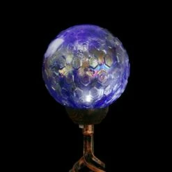 Deals 😉 31" Resin Solar Pearlized Glass Honeycomb Finial Garden Stake Blue - Exhart 🥰 -Garden Decor Shop unnamed file 3737