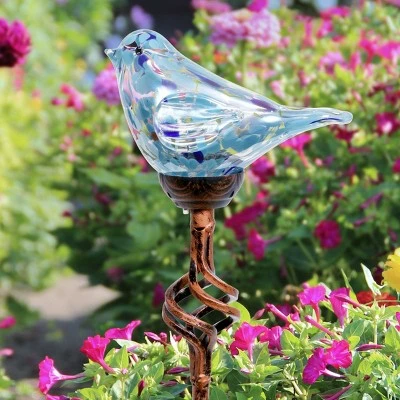 Top 10 π₯° 31" Pearlized Glass Solar Bird Garden Stake Teal - Exhart β¨ 4 Top 10 π₯° 31" Pearlized Glass Solar Bird Garden Stake Teal - Exhart β¨ - Image 2