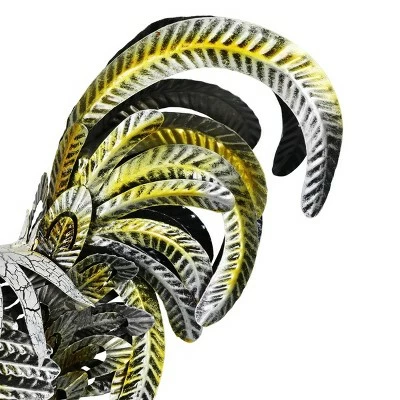 Wholesale π 24.88" Metal Rooster Statue White/Gold - Exhart π 4 Wholesale π 24.88" Metal Rooster Statue White/Gold - Exhart π - Image 2