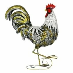Wholesale π 24.88" Metal Rooster Statue White/Gold - Exhart π 13 Wholesale π 24.88" Metal Rooster Statue White/Gold - Exhart π -Garden Decor Shop unnamed file 3770