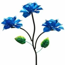 Top 10 👏 54" Metal Triple Rose Spinning Stake Metallic Blue - Exhart 🎁 -Garden Decor Shop unnamed file 3786