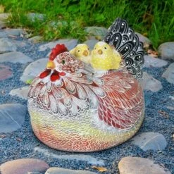 Cheap 🎉 8.27" Resin Hen with Two Chicks Statue- Exhart ✔️