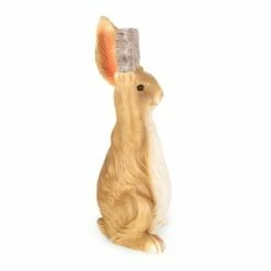 Hot Sale 😍 23.75" Concrete Corneu Outdoor Rabbit Garden Statue - White and Brown - Christopher Knight Home 🔔 -Garden Decor Shop unnamed file 380