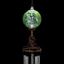Buy 😉 46.25" Solar Glass Ball Wind Chime Green - Exhart ✔️ -Garden Decor Shop unnamed file 3804