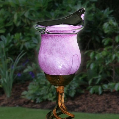 New π 31" Resin Solar Calla Lily Garden Stake Pink - Exhart π― 3 New π 31" Resin Solar Calla Lily Garden Stake Pink - Exhart π―