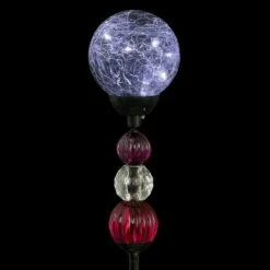 Brand new 🛒 29.5" Solar Crackle Glass Ball and Bead Stake - Exhart 💯 -Garden Decor Shop unnamed file 3829