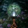 New ✔️ 31" Metal Solar Crackle Glass Ball Stake - Exhart 💯 -Garden Decor Shop unnamed file 3834