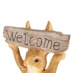 Hot Sale 😍 23.75" Concrete Corneu Outdoor Rabbit Garden Statue - White and Brown - Christopher Knight Home 🔔 -Garden Decor Shop unnamed file 386