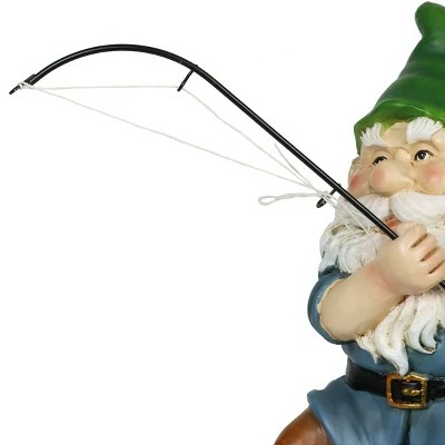 Buy π 11.22" Resin Fishing Frankie Gnome Statue - Exhart π― 6 Buy π 11.22" Resin Fishing Frankie Gnome Statue - Exhart π― - Image 4