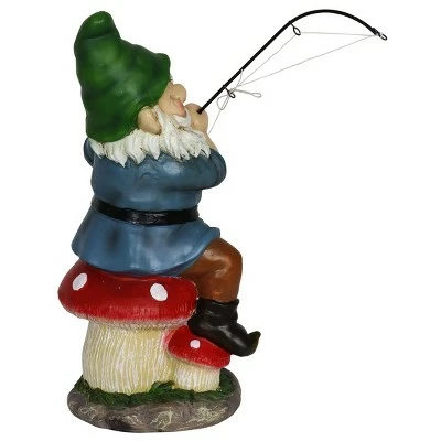 Buy π 11.22" Resin Fishing Frankie Gnome Statue - Exhart π― 8 Buy π 11.22" Resin Fishing Frankie Gnome Statue - Exhart π― - Image 6