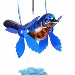 Discount ❤️ 24" Metal Bird Spinning Wings Wind Chime Blue - Exhart 😉 -Garden Decor Shop unnamed file 3885