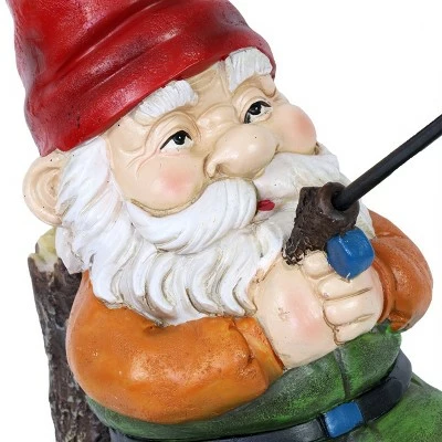Discount 𧨠11.22" Resin Fishing Frank Gnome Statue - Exhart π― 4 Discount 𧨠11.22" Resin Fishing Frank Gnome Statue - Exhart π― - Image 3