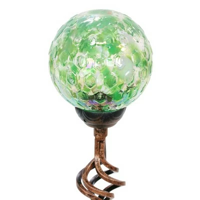 Best Pirce π 31" Solar Pearlized Glass Honeycomb Finial Resin Garden Stakes Green - Exhart π 8 Best Pirce π 31" Solar Pearlized Glass Honeycomb Finial Resin Garden Stakes Green - Exhart π - Image 6